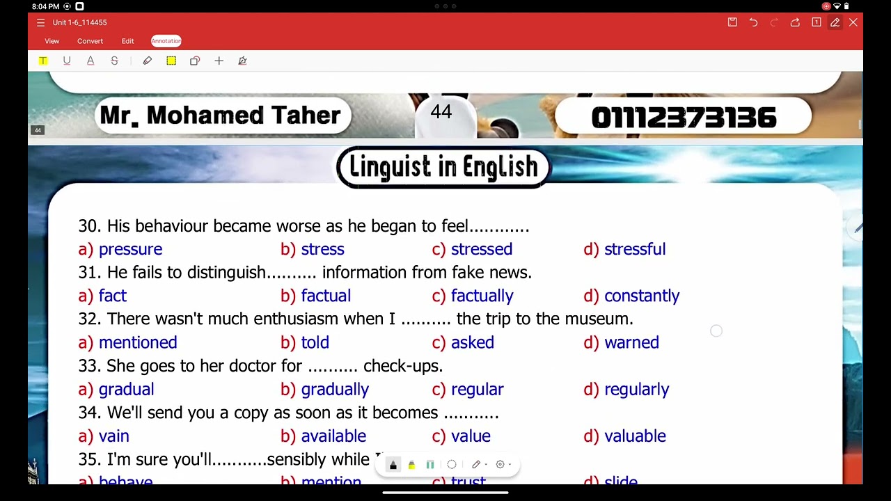 unit 1 lesson 3&4 sec 3