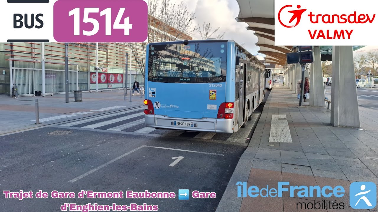 🚍BUS 1514 (Transdev Valmy) : Trajet à bord d'un MAN Lion's City L A26 IDFM N⁰1524/212043