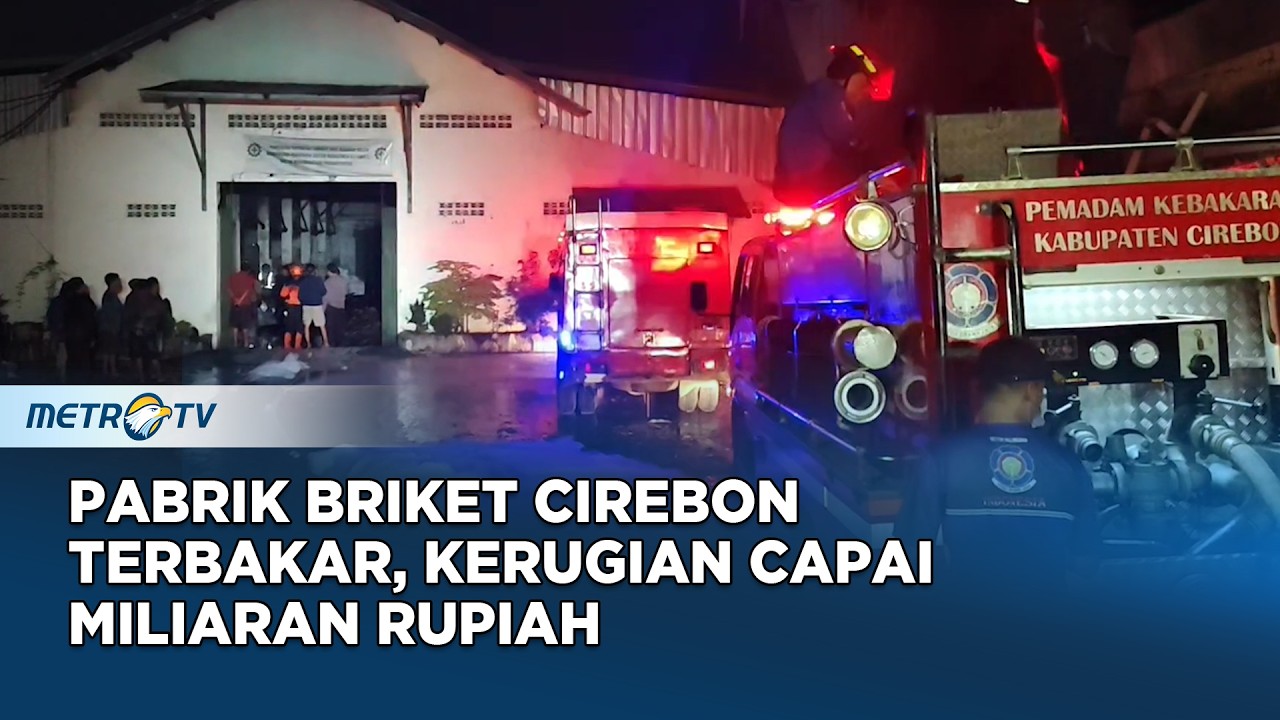 Diduga Overheat, Pabrik Briket di Cirebon Dilalap Si Jago Merah
