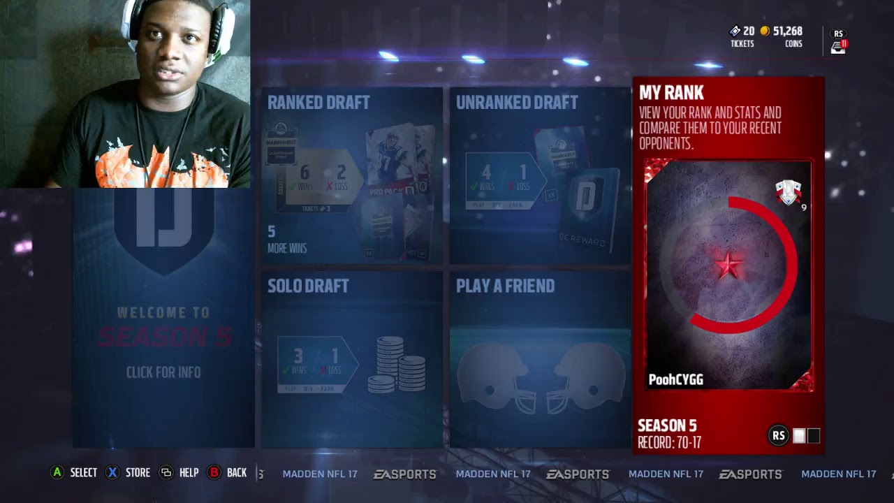 PoohCygg TV MADDEN 17 THE BEST DRAFT CHAMPIONS PLAYER
