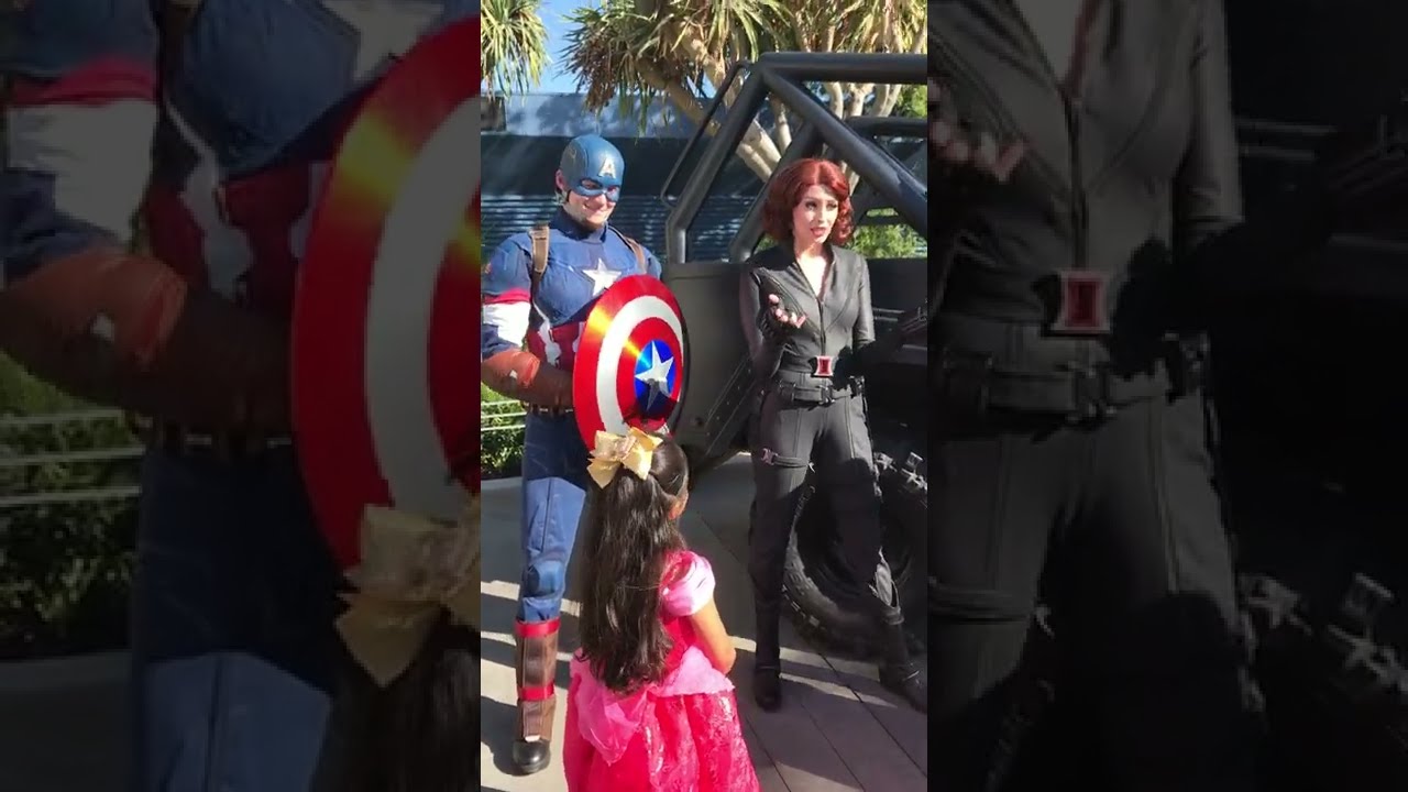 Avengers Campus Spy Training w/Black Widow & Captain America - Disney California Adventure 5/12/22