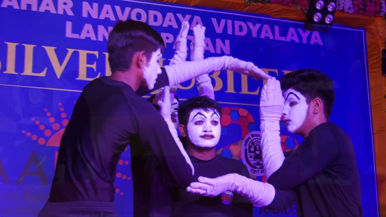 Mime on Pulwama Attack performed by Students of JNV Patan, Gujarat during Silver Jubilee.