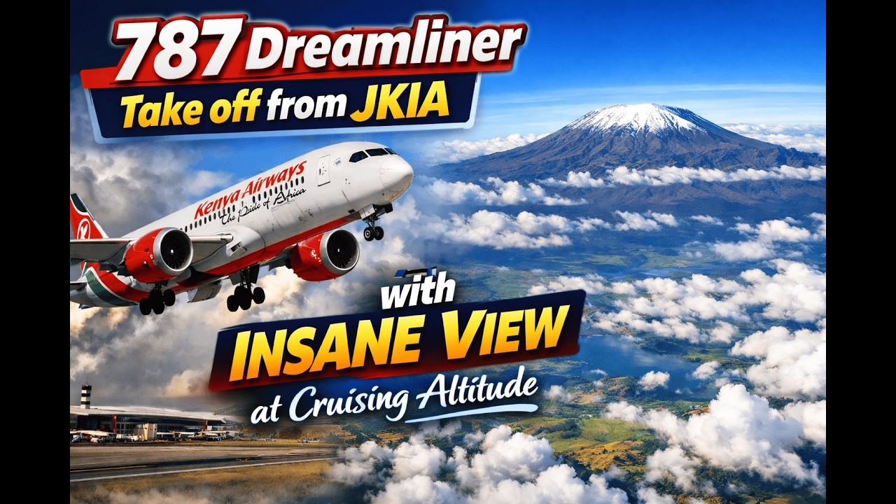 INSANE KQ 787 Dreamliner Takeoff from Nairobi | Heavy Departure!