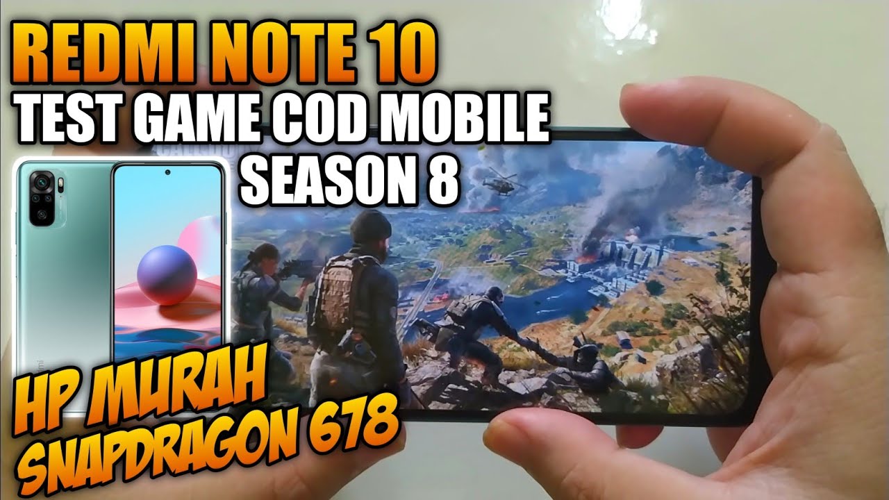 REDMI NOTE 10 TEST GAME COD MOBILE SEASON 8