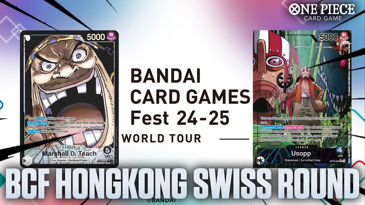 [OP10] Blackbeard vs Blue Black Usopp | One Piece Trading Card Game [BCF HONGKONG 2024 SWISS ROUND]