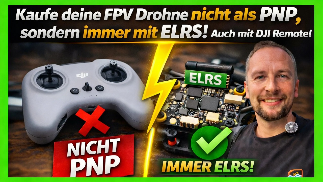 Kauf deine FPV Drohne IMMER mit ELRS! Selbst wenn du mit DJI Remote fliegst!