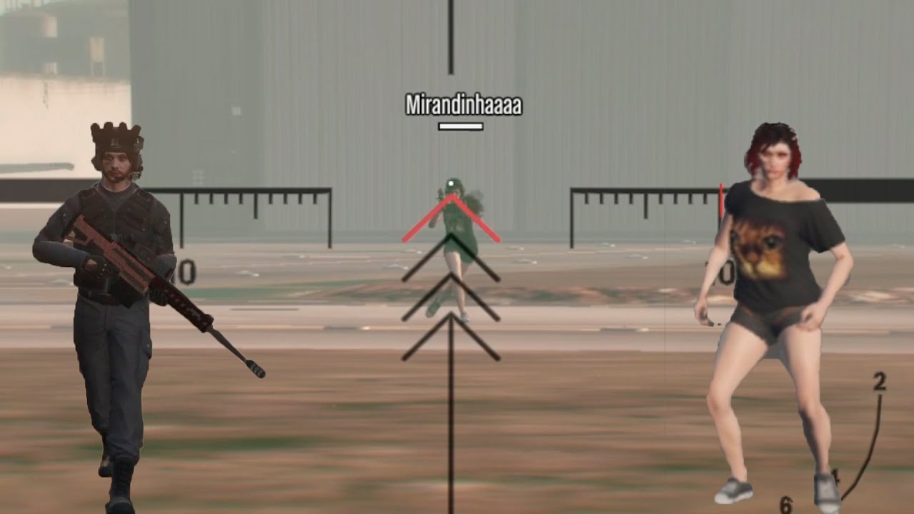 Treino 37 - Sniper com Mirandinhaaaa no aero com dicas de noob, deixe suas dicas tb, GTA V PC Online