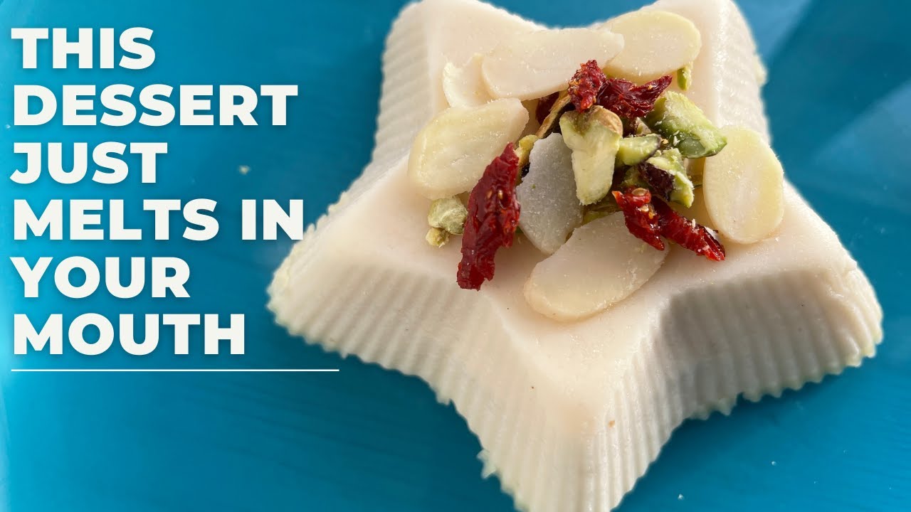 Easy coconut milk  & white chocolate dessert that melts in your mouth