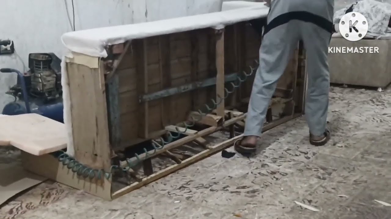 كنب بلدي مكسر بقي اشيك ركنة مودرن قماش باندا#فرنسا #فنون