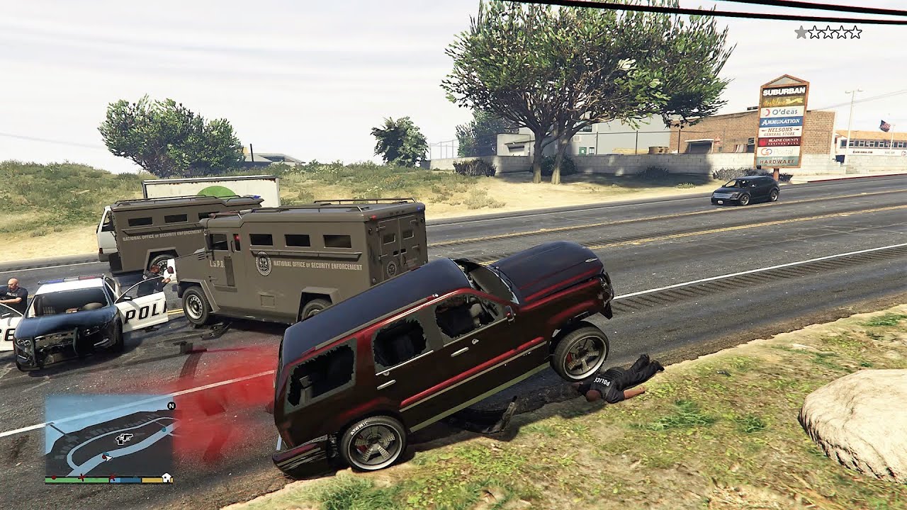 GTA 5 - BEST CAR + POLICE CHASE (CAVALCADE)