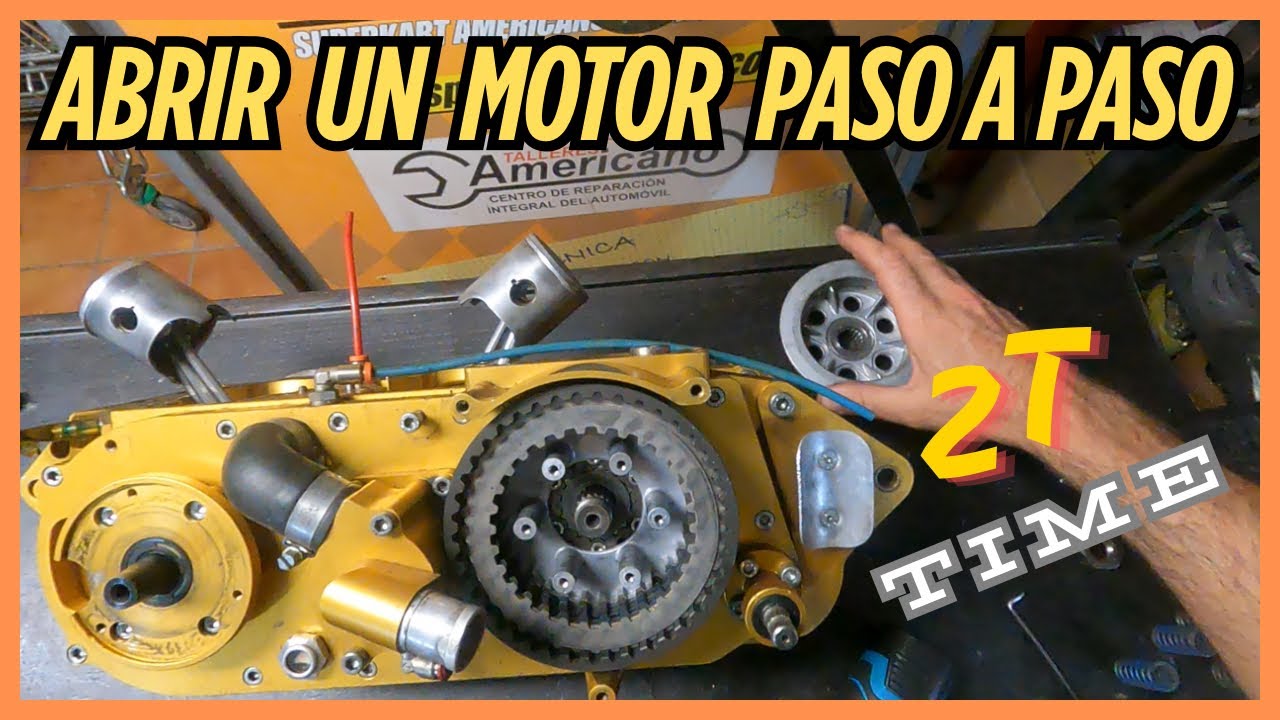ABRIR DESMONTAR MOTOR TANDEM de VALVULA ROTATIVA dos tiempos 250cc PVP similar a ROTAX 256, VM, DEA