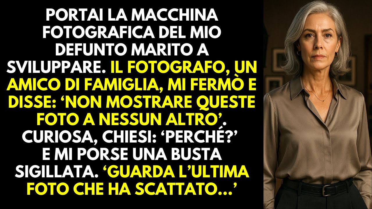 Ho portato a sviluppare la macchina del mio defunto marito — il fotografo mi disse: “Vada via.”