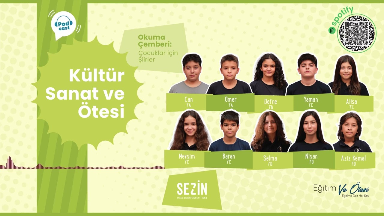 Sezinden Sesler 🎧 Kültür Sanat Ve Ötesi / Okuma Çemberi: Çocuklar için Şiirler