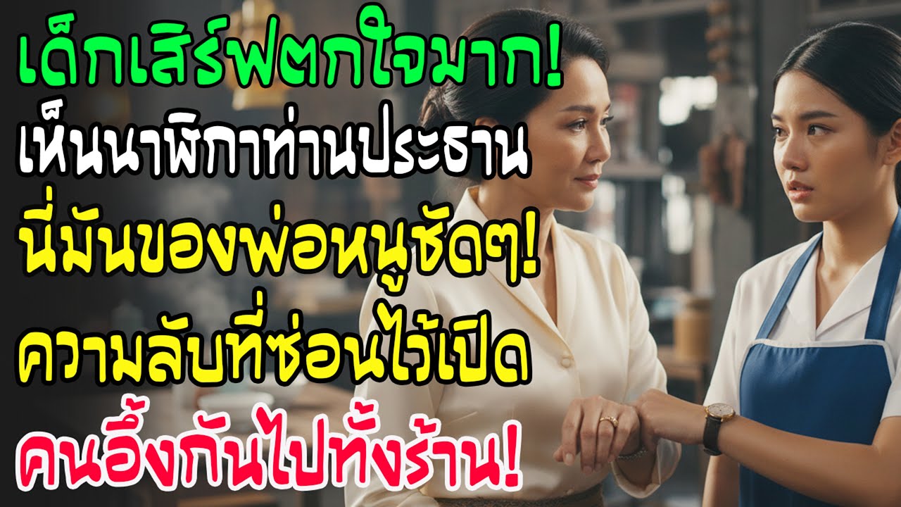 เด็กเสิร์ฟร้านโจ๊กเห็นนาฬิกาประธาน ทัก