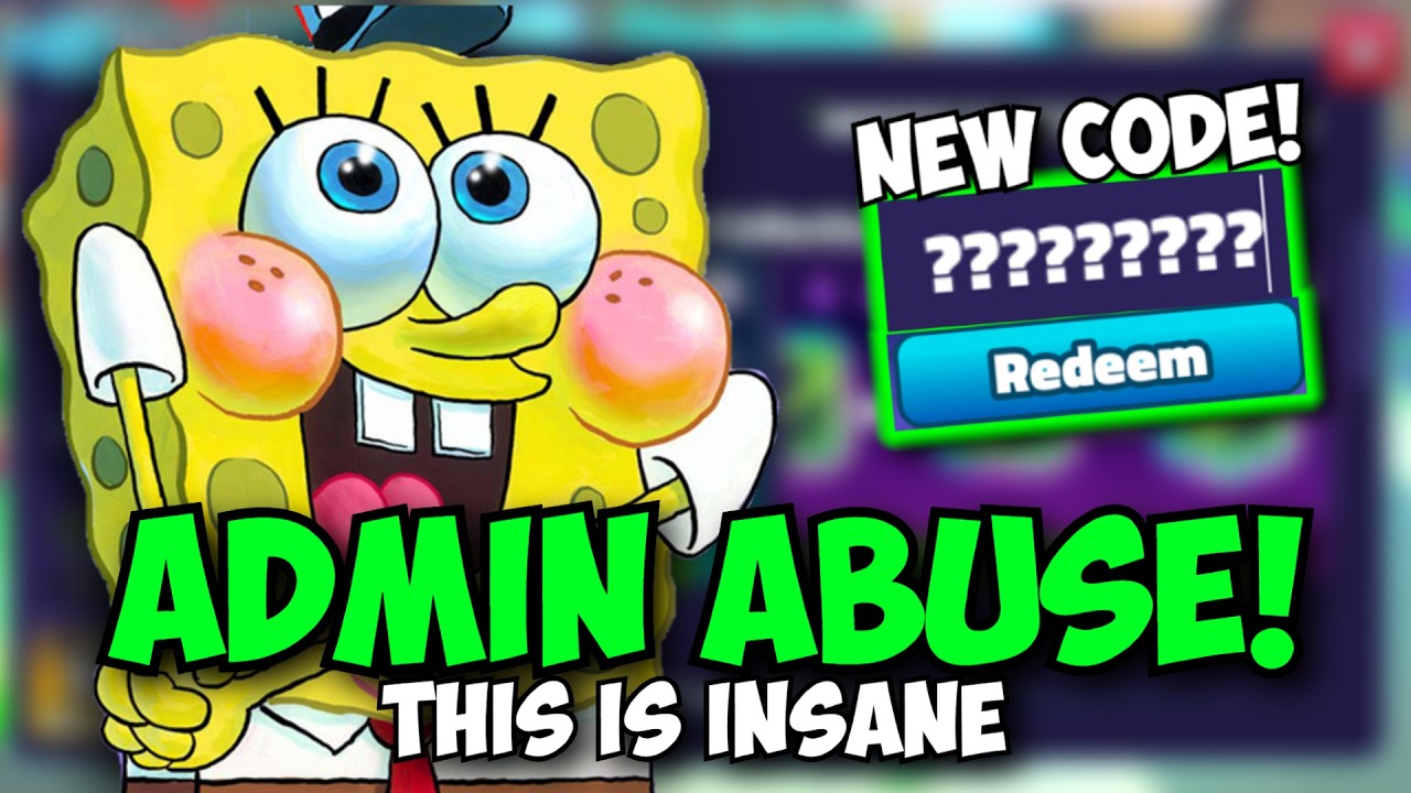 [NEW CODES] MEGA ADMIN ABUSE AND INSANE GIVEAWAYS! | Spongebob TD