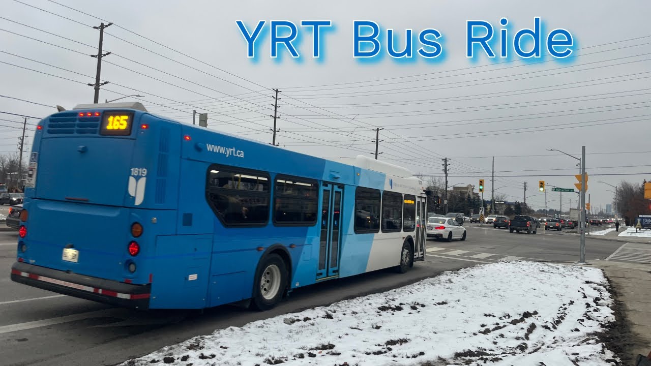 Vaughan YRT 165 Weston Bus Ride - Major Mackenzie Terminal to Weston/Rutherford 12/3/2025