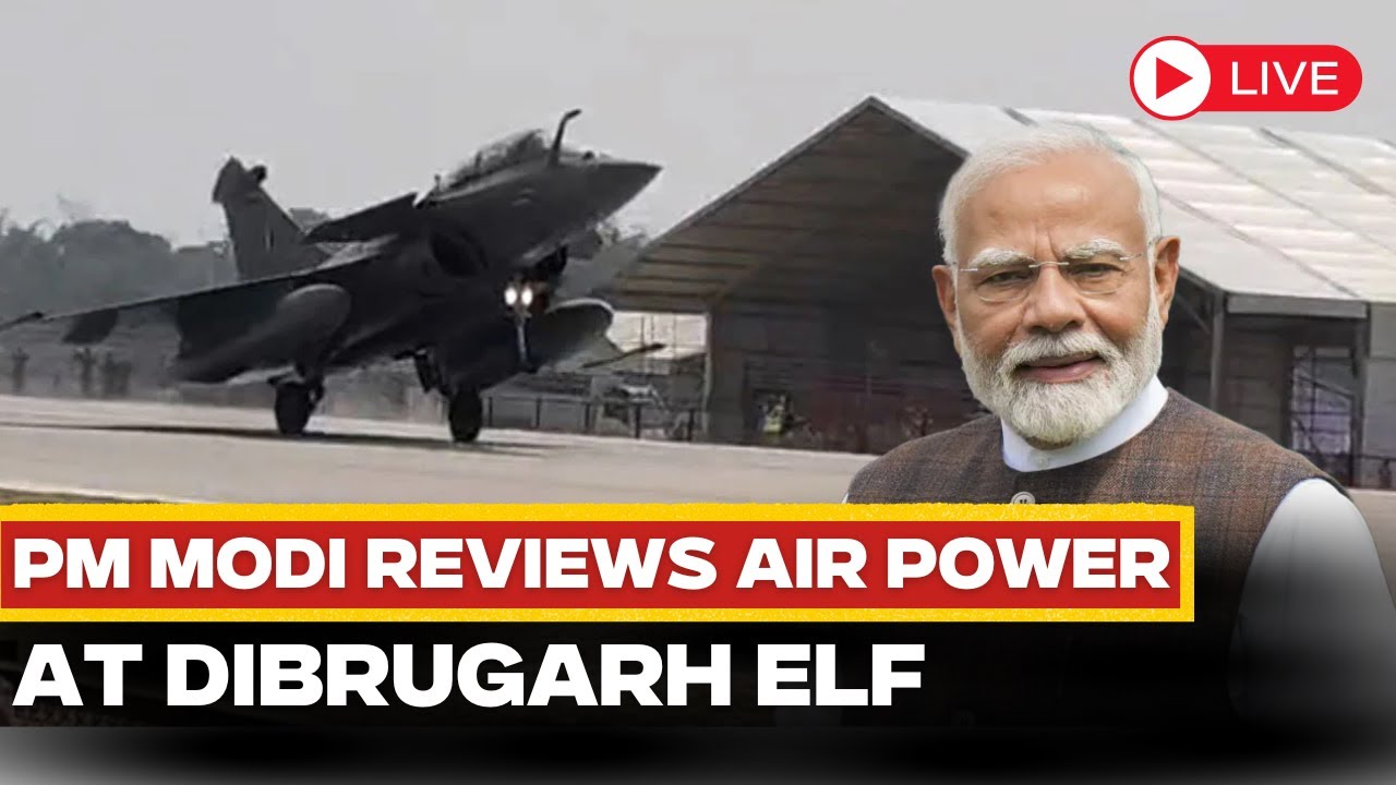 LIVE: PM Modi Lands At Emergency Landing Facility, Witnesses Spectacular Aerial Display | Assam