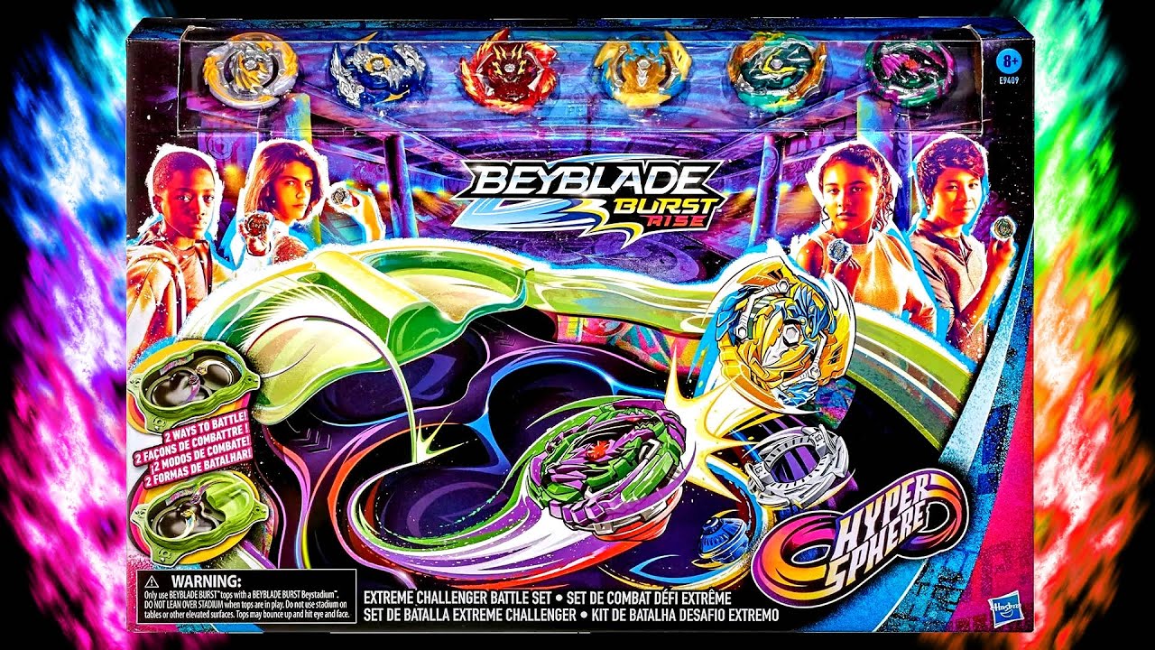 NEW EXTREME CHALLENGER BATTLE SET BEYBLADE BURST RISE HYPERSPHERE REVIEW! EPIC DROP IN BATTLES!