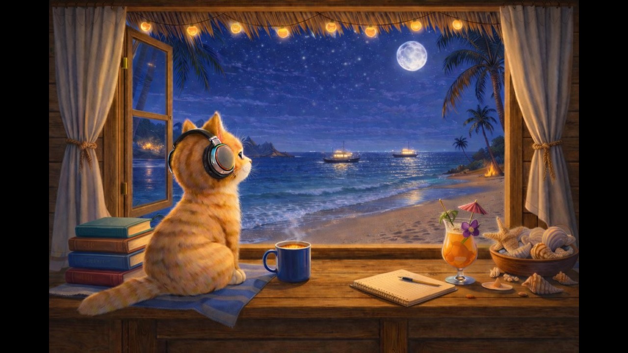 Cozy Windowsill Cat 🐱 | Soft Lofi Beats to Reduce Anxiety and Accompany with You