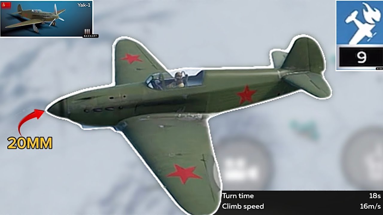 The Best Tier 3 Plane In War Thunder Mobile (9 kills no bots)