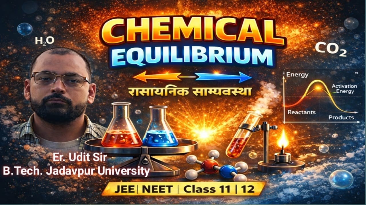 chemical equilibrium | lec 04 | Er. Udit Sir(Jadavpur University)