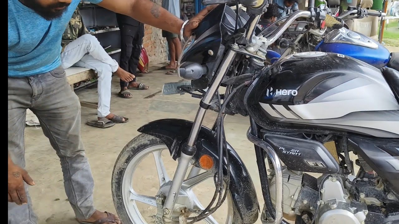 Hero Hf Deluxe 😭🏍️Accident bike repair for Gairaj @akashbikedoctor 