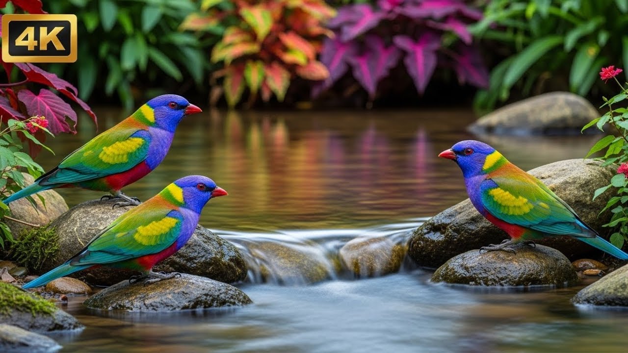 Relaxing Piano Nature Sounds | Birdsong & River Music for Sleep, Study, Calm Focus