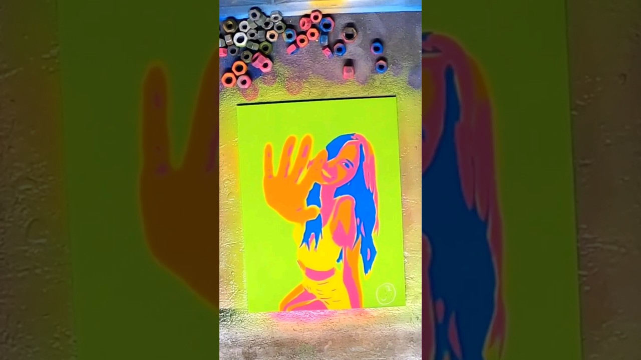 Caryn Marjorie Spray paint art #carynmarjorie #spraypaint #stencil #abstractart