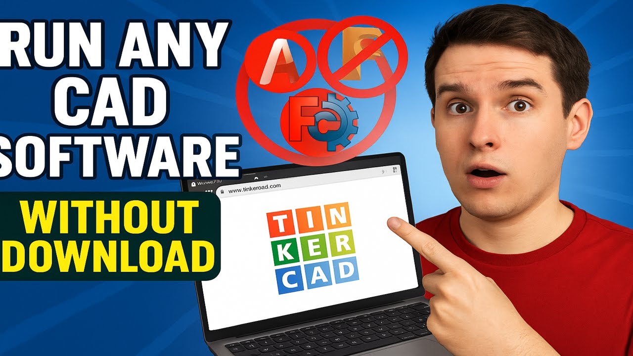 Run Any CAD Software Without Download | Tinkercad Online Tutorial (No Installation)
