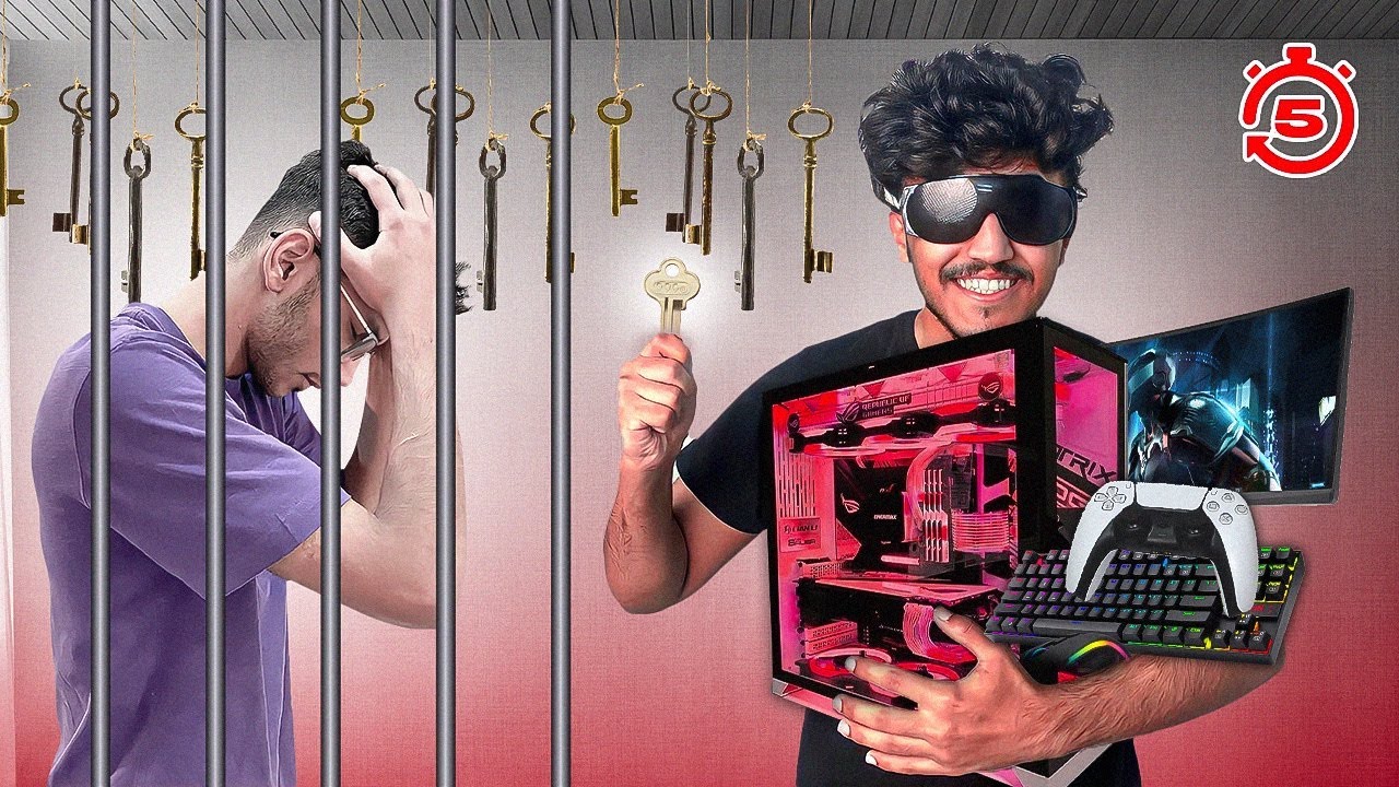 كل ٣٠ ثانية⏳اخذ شي لك🤣🔥( اخذت pc حقه 😈)