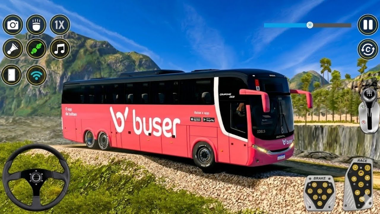 Real Offroad Bus Simulator Driving 3D Game &ndash; Android Gameplay
