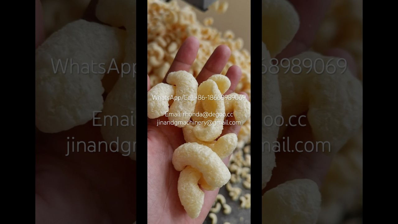 Meiji Karl Light Salt Curls Corn Puff Snacks Machine Cheese Curls Corn Puff Snack Production Line