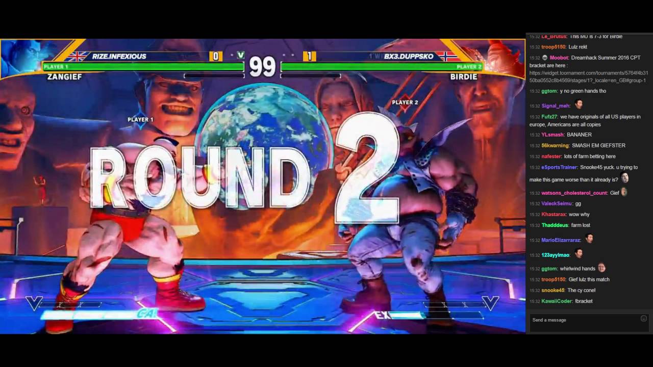 Infexious ( Zangief ) vs Duppsko ( Birdie ) - Dreamhack 2016