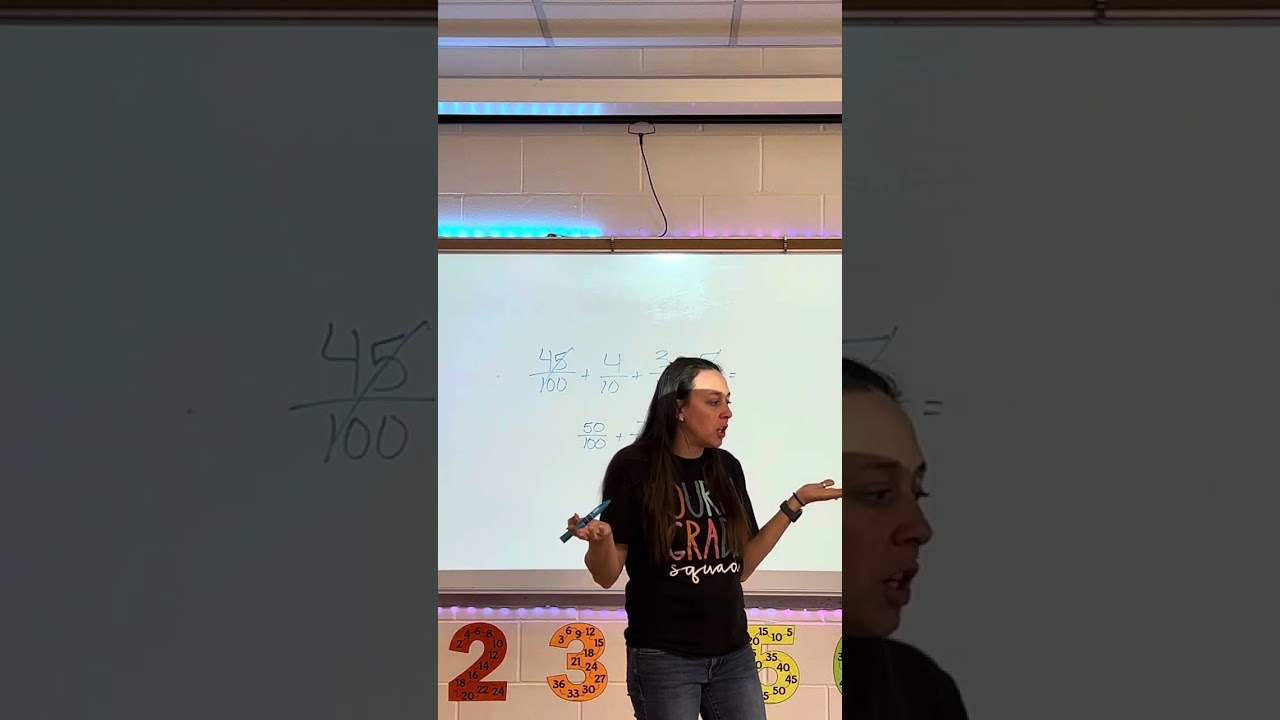 Adding fractional parts of 10 & 100 ￼