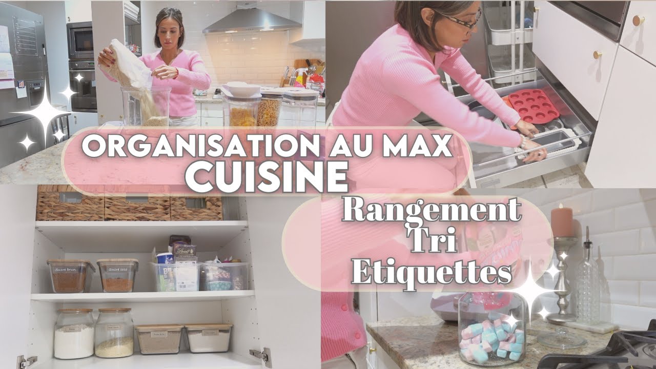 ✨ RANGEMENT CUISINE AU MAXX 💪🏼| Organisation ~  Tri  ~ Etiquettes 🎀