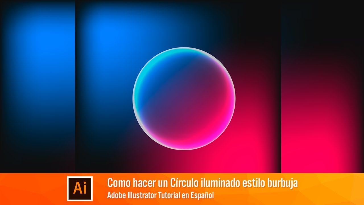 Como hacer un Circulo Iluminado en Illustrator - Tutorial