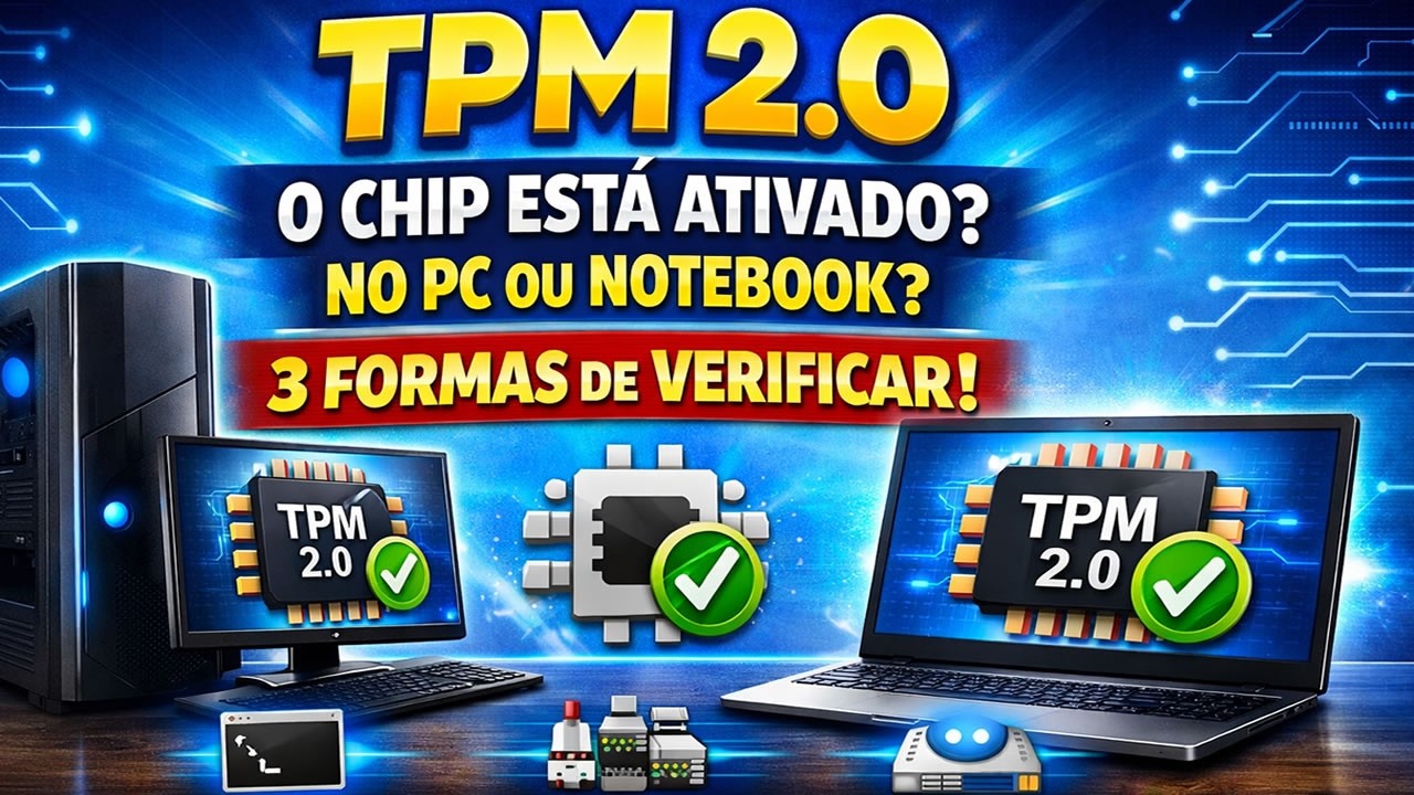 TPM 2.0 - 3 FORMAS DE SABER SE O CHIP ESTÁ ATIVADO NO SEU PC OU NOTEBOOK