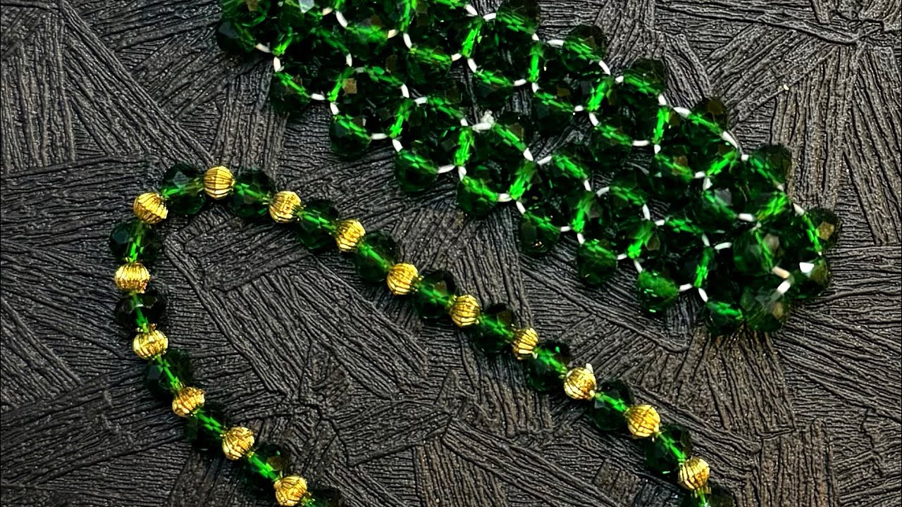 DIY Green & Gold Bracelet 💚 Step-by-Step TutorialЯк зробити зелений браслет із золотом Майстер-клас