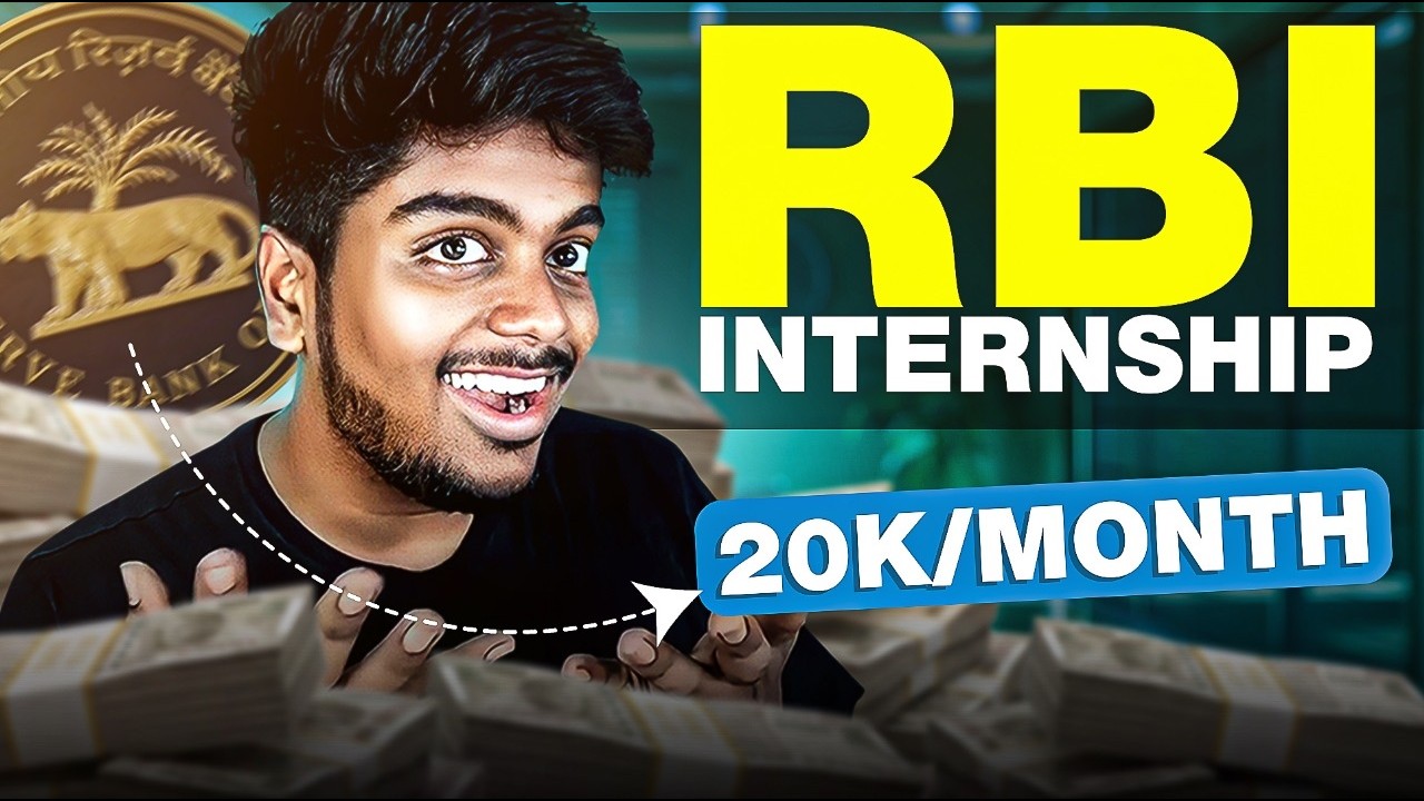 RBI India Internship for students in tamil😱| Eligibility,Selection Process & How to Apply | IT Job🔥🚀