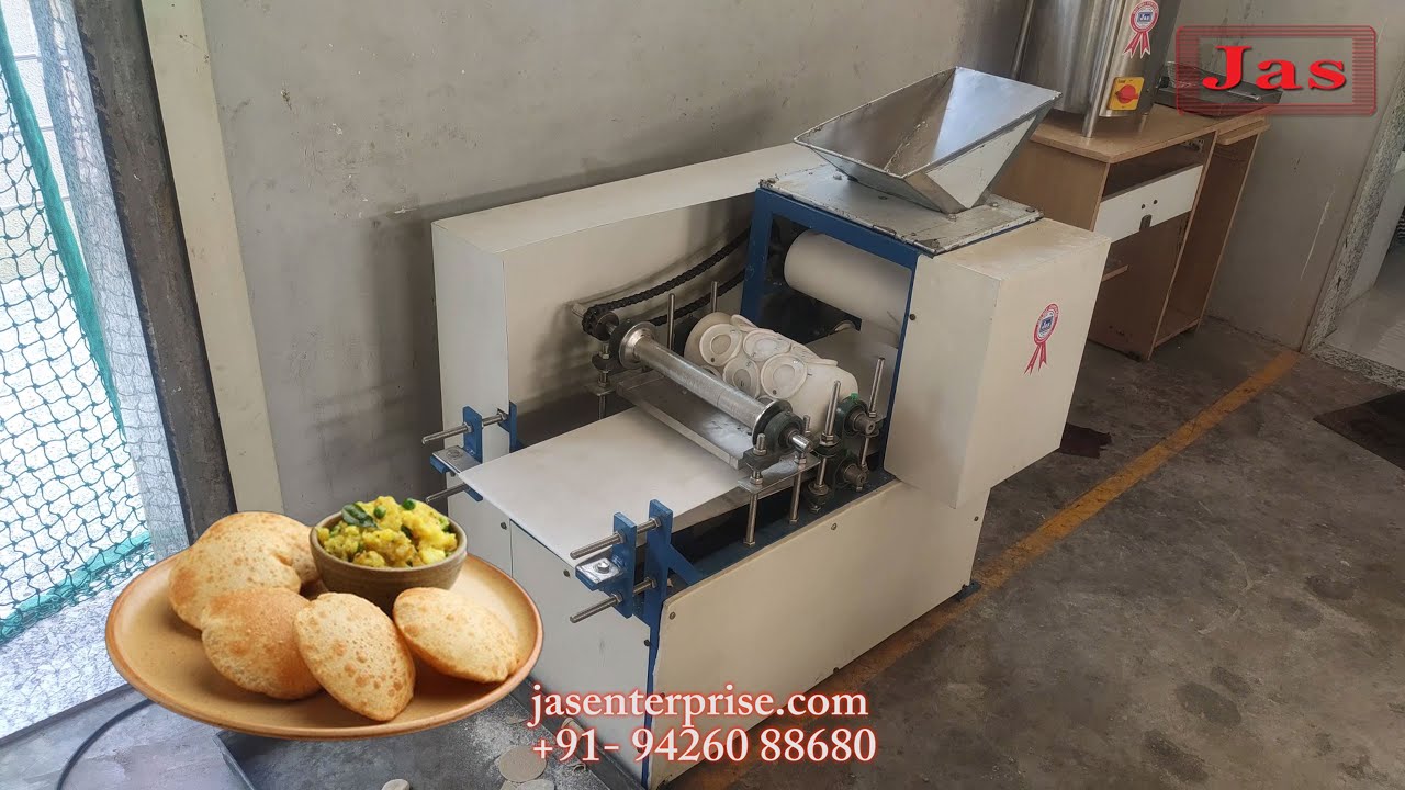 Wheat Flour Soft Puri Making Machine | +91-9426088680 | jasenterprise.com