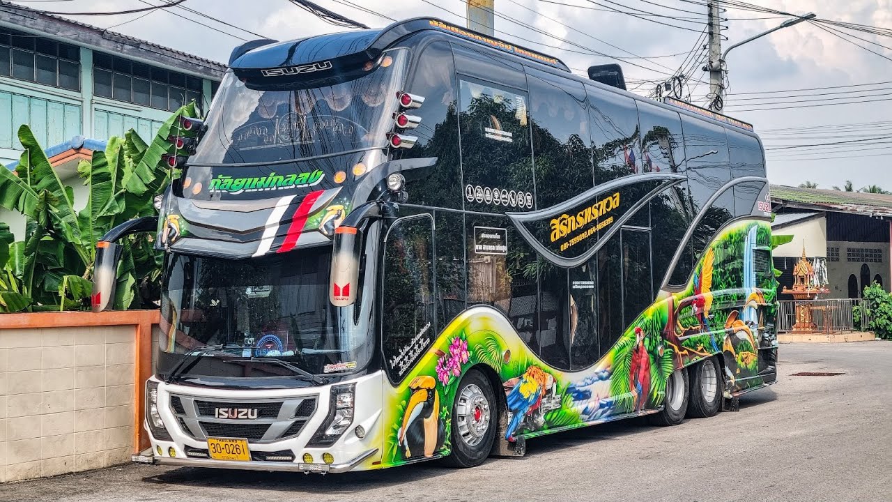 เครื่อง10สูบซดไหม? จากK113 8ล้อเป็นบัส10ล้อ รถบัสสิริกรทราเวลคันใหม่  อีซุ10TD 600ม้า