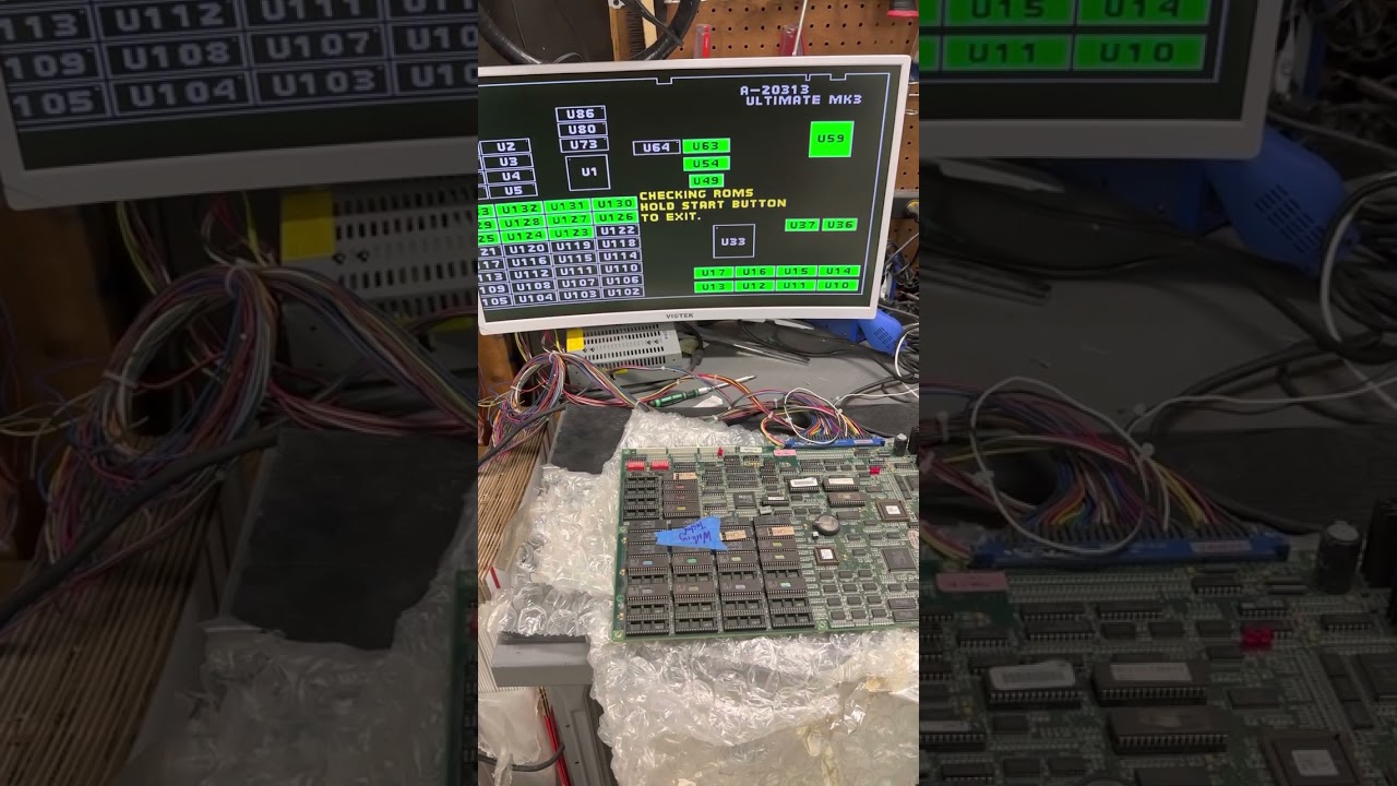 Mortal kombat 3 ultimate arcade Jamma pcb working