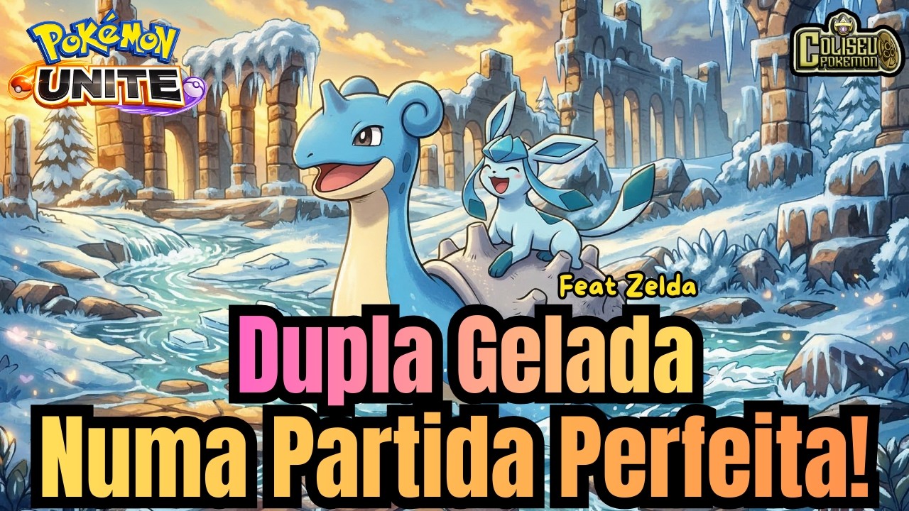Lapras e Glaceon Numa Partida Ótima Com Um Time Bom! Pokemon Unite Gameplay #pokemon