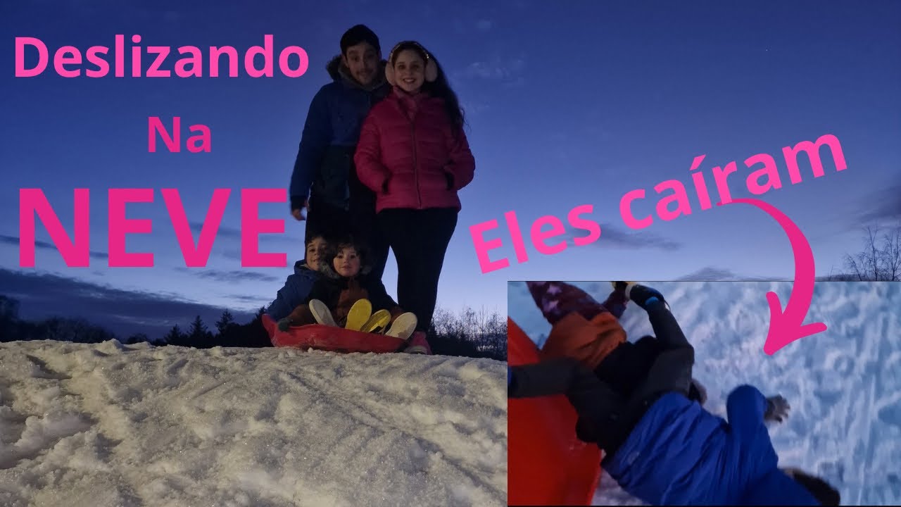 ESQUIANDO  E DESLIZANDO NA NEVE
