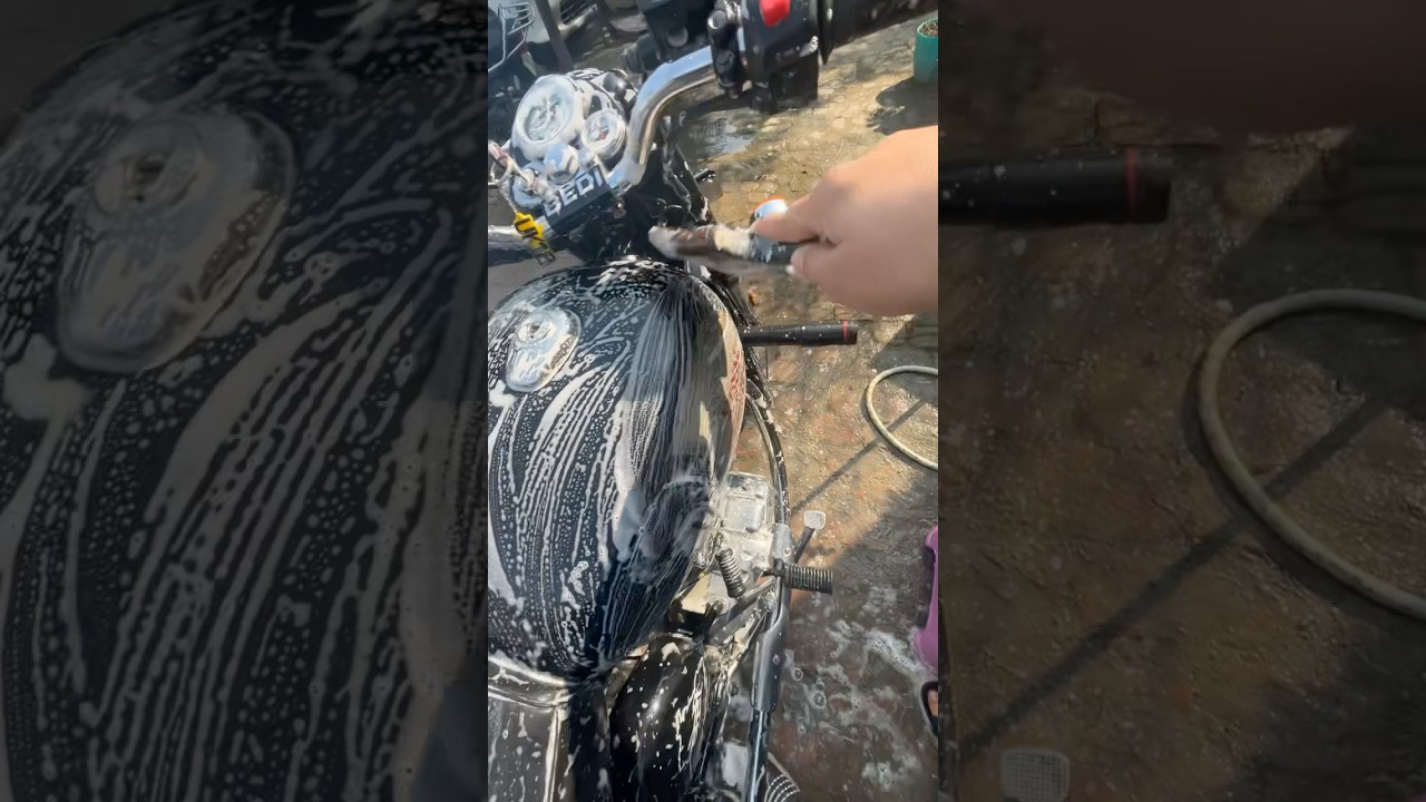Bike washing at home in detail ll 