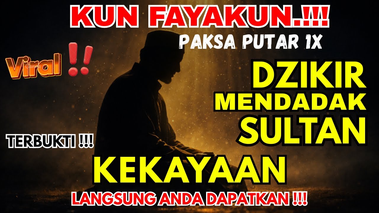 🔴 INI DZIKIR AJAIB‼️PAKSA PUTAR MESKI SEBENTAR, DOA CEPAT KAYA, PEMBUKA REZEKI, DOA NABI SULAIMAN