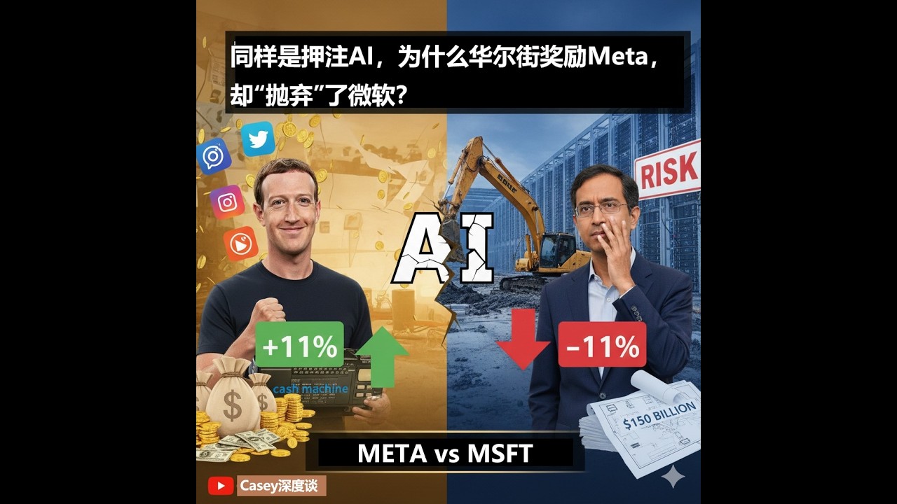 同样是押注AI，为什么华尔街奖励Meta，却“抛弃”了微软？
