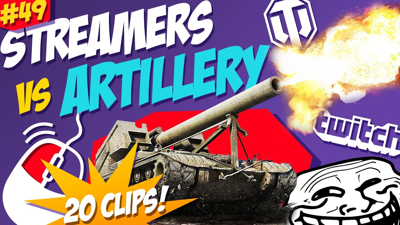 #49 Streamers vs Artillery | Reactions! 😤 | World of Tanks Funny Moments