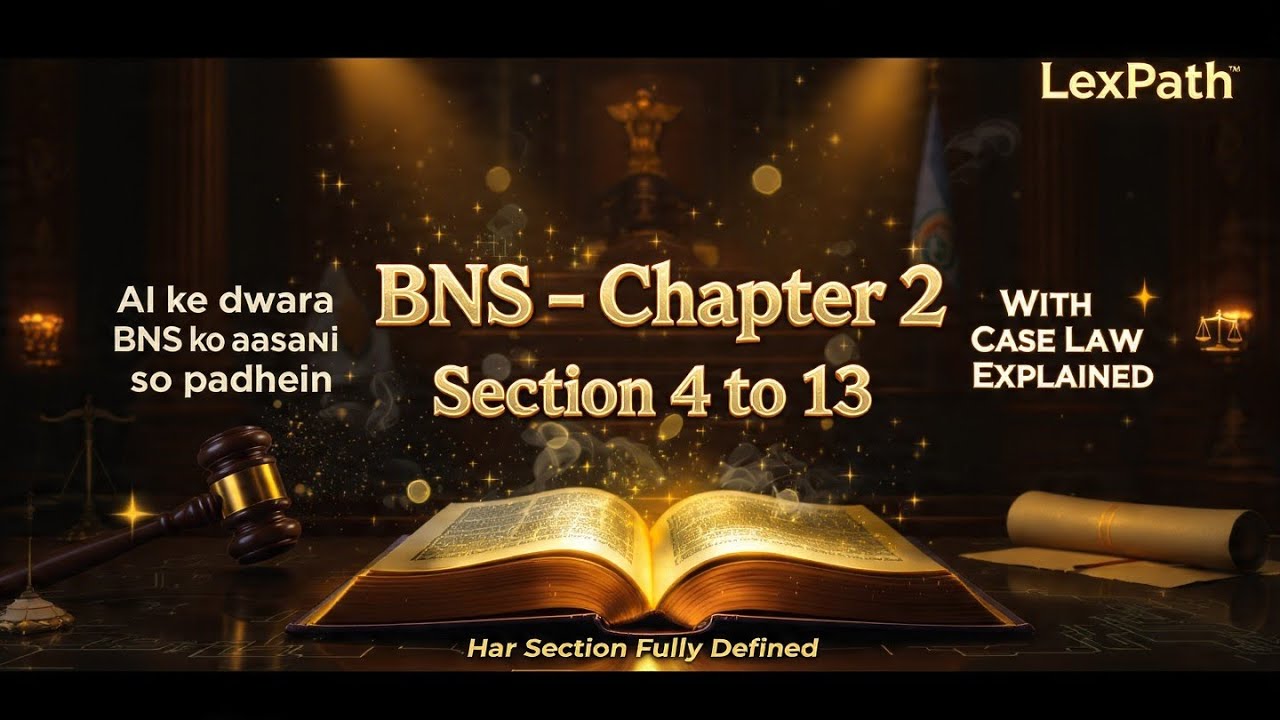 Moolvidhi , Chapter-2 BNS 2023 , Section 4-13 with cases laws UPSI EXAM speciaL