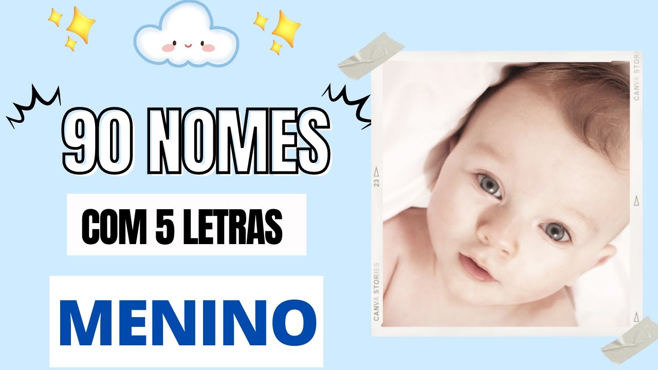 90 NOMES CURTOS MASCULINOS (5 LETRAS)